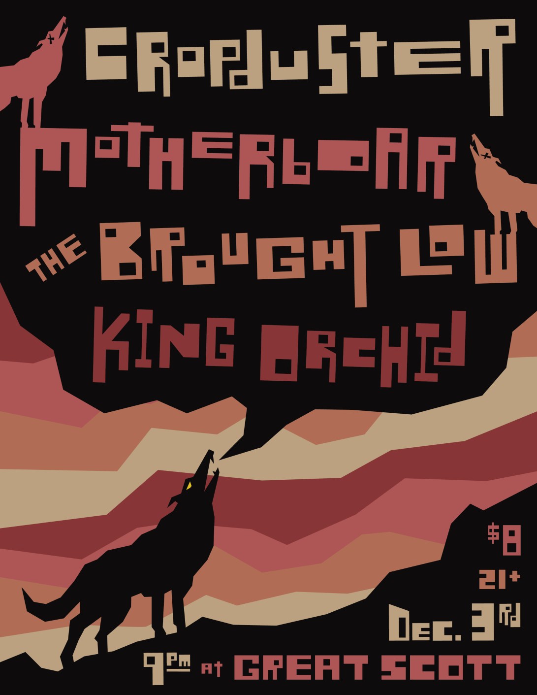 King Orchid - show flier